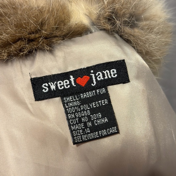 Beautiful Vintage Rabbit Hair Jacket Multicolor Fur Zip Up Womens Fits Small Y2K - Picture 5 of 10